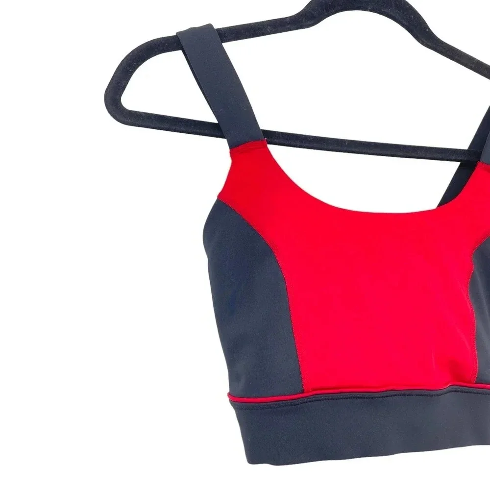 Ivy Park Colorblock X-Back Sports Bra Red Blush Pink‎ Size Small